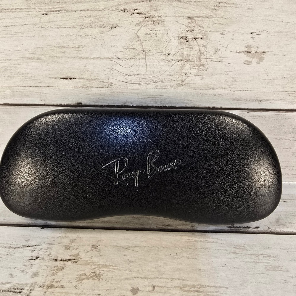 Ray-Ban Black Hard Shell Sunglasses Case with Microfiber Cleaning Cloth